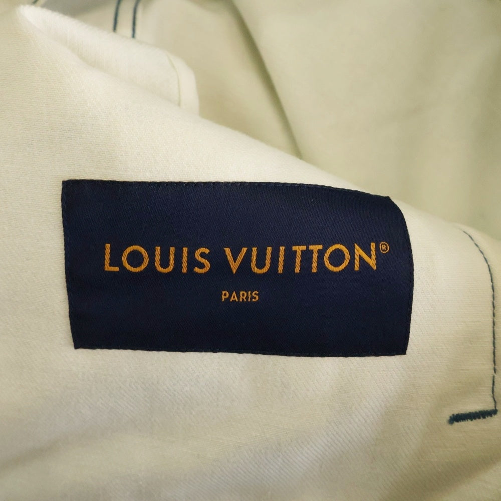 LOUIS VUITTON(ルイヴィトン) 23SS モノグラムシボリプリンテッドジャケット デニムジャケット ホワイト/ブルー RM231 X67 HOA90W
