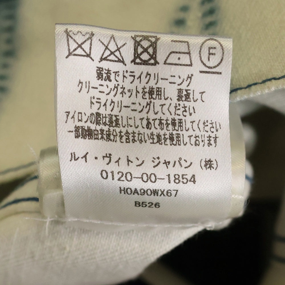 LOUIS VUITTON(ルイヴィトン) 23SS モノグラムシボリプリンテッドジャケット デニムジャケット ホワイト/ブルー RM231 X67 HOA90W