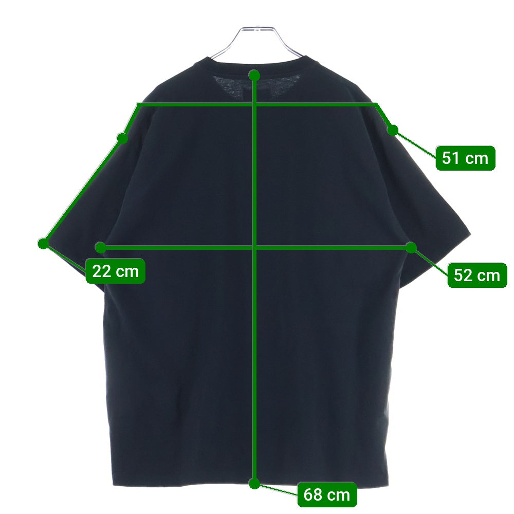 SATURDAYS SURF NYC(サタデイズサーフエヌワイシー) × FRAGMENT DESIGN フラグメントデザイン フロントプリント半袖Tシャツ カットソー ブラック BBM-55300-B