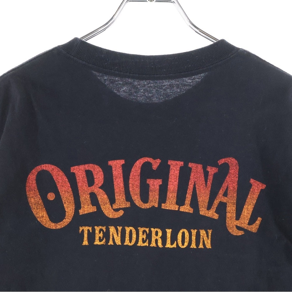 TENDERLOIN(テンダーロイン) TEE EA イーグル グラフィックプリント 半袖Tシャツ カットソー ブラック