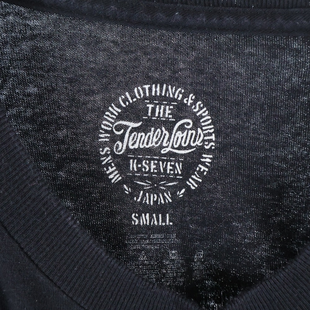 TENDERLOIN(テンダーロイン) TEE EA イーグル グラフィックプリント 半袖Tシャツ カットソー ブラック