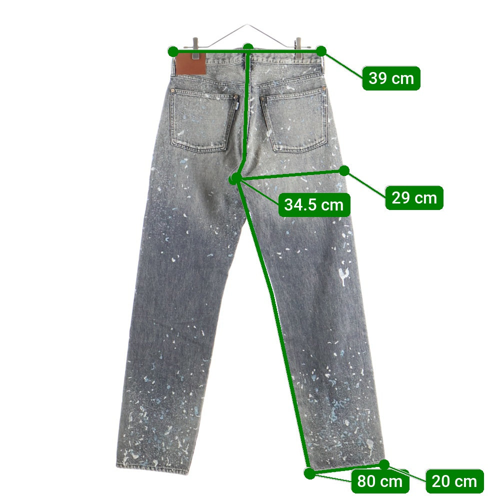 SUGARHILL(シュガーヒル) 24AW MOLDED DENIM TROUSERS STRAIGHT CUT モールド ストレートカットデニムパンツ ジーンズ グレー 2411300415