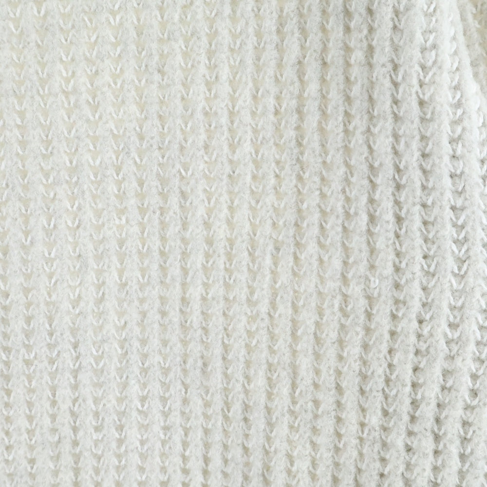 ESTNATION(エストネーション) リブ編み ニット セーター ホワイト 62-200-12-100030