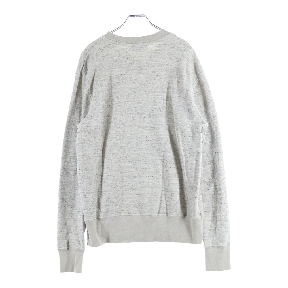 MAISON KITSUNE(メゾンキツネ) レモン フロントロゴ スウェットクルーネックシャツ トレーナー グレー KMM-09120-A