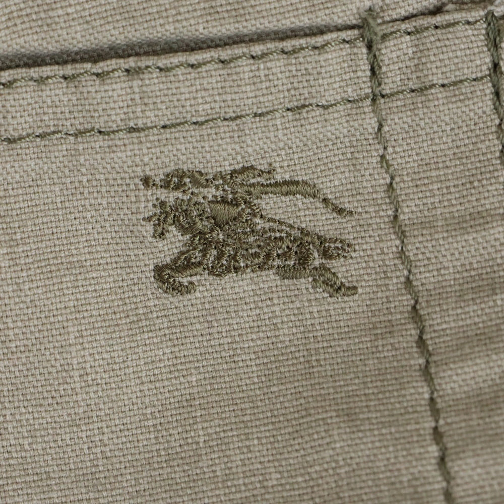 BURBERRY BLUE LABEL(バーバリーブルーレーベル) デニム切替 七分丈パンツ レディース ベージュ/インディゴ FQ561-362-70