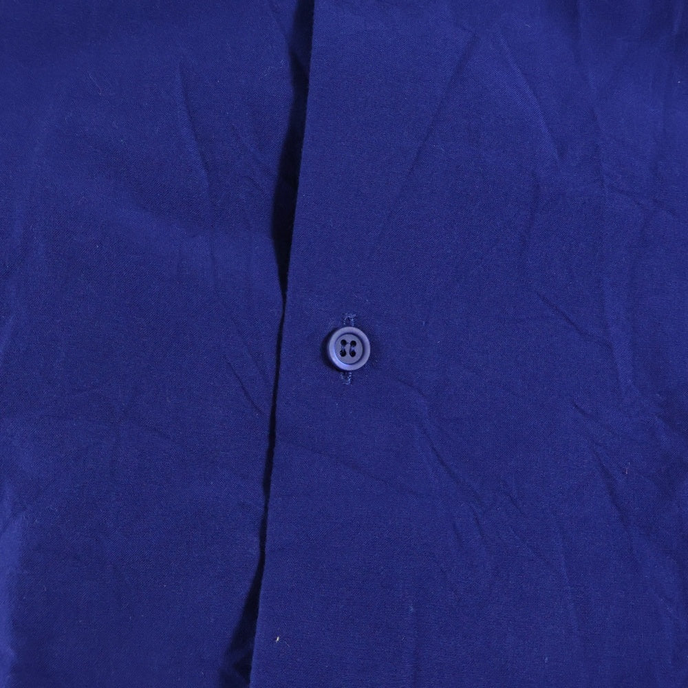 LOEWE(ロエベ) バックアナグラムロゴ フーデッドオーバー長袖シャツ ブルー H526Y05WBB