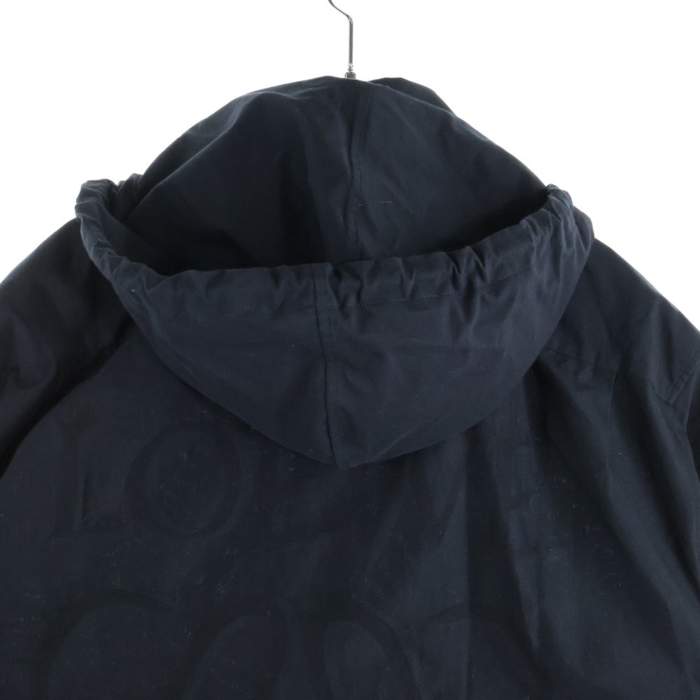 LOEWE(ロエベ) バックアナグラムロゴ フーデッドオーバー長袖シャツ ブルー H526Y05WBB