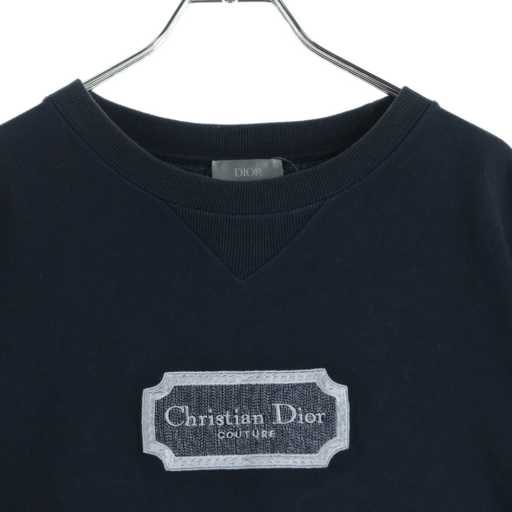 DIOR(ディオール) 22AW ロゴエンブロイダリー クルーネック半袖Tシャツ カットソー グレー 243J685B0554