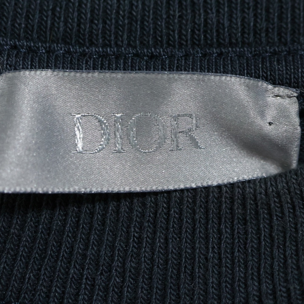 DIOR(ディオール) 22AW ロゴエンブロイダリー クルーネック半袖Tシャツ カットソー グレー 243J685B0554