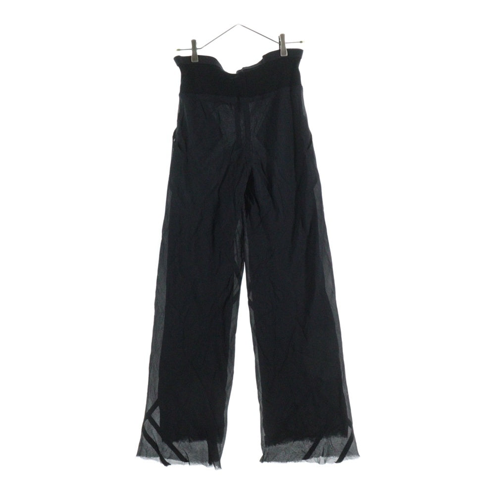 Rick Owens(リックオウエンス) 06AW DUSTULATOR期 シルク レーヨン レイヤード パンツ ブラック