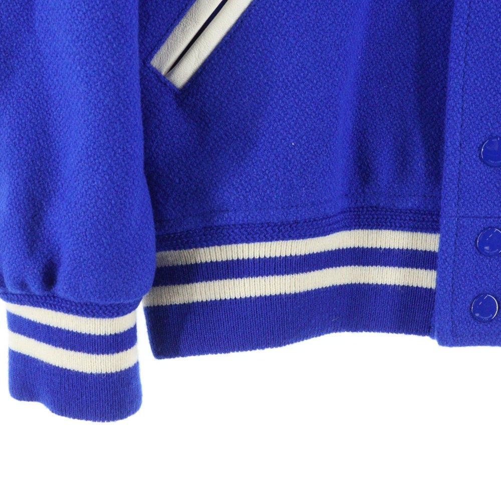 SAINT LAURENT PARIS(サンローランパリ) TEDDY JACKET テディジャケット スタジアム ボンバージャケット ブルー 354718 Y180W