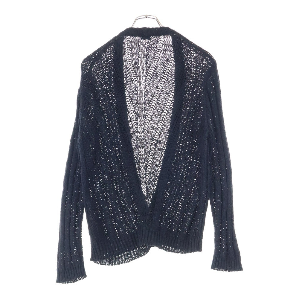 SAINT LAURENT PARIS(サンローランパリ) ローゲージ リブニット カーディガン ブラック 724104 Y75VP
