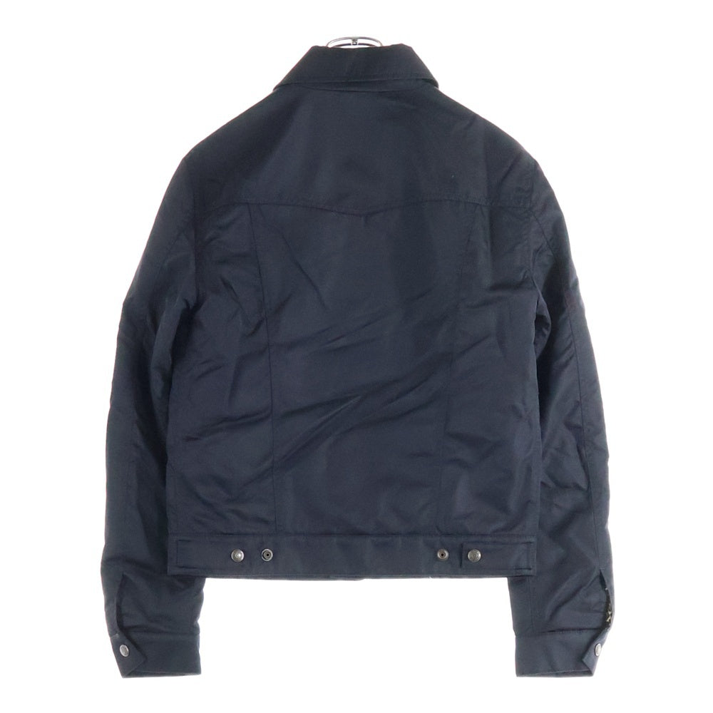 SAINT LAURENT PARIS(サンローランパリ) 21AW 中綿入り ナイロントラッカージャケット 内レオパード柄 ブラック 6951B1 Y245W