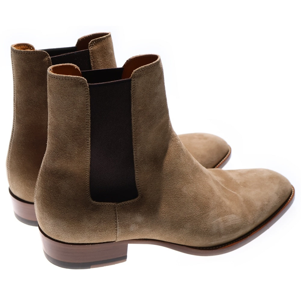 SAINT LAURENT PARIS(サンローランパリ) スエード サイドゴア レザーブーツ ベージュ 443208