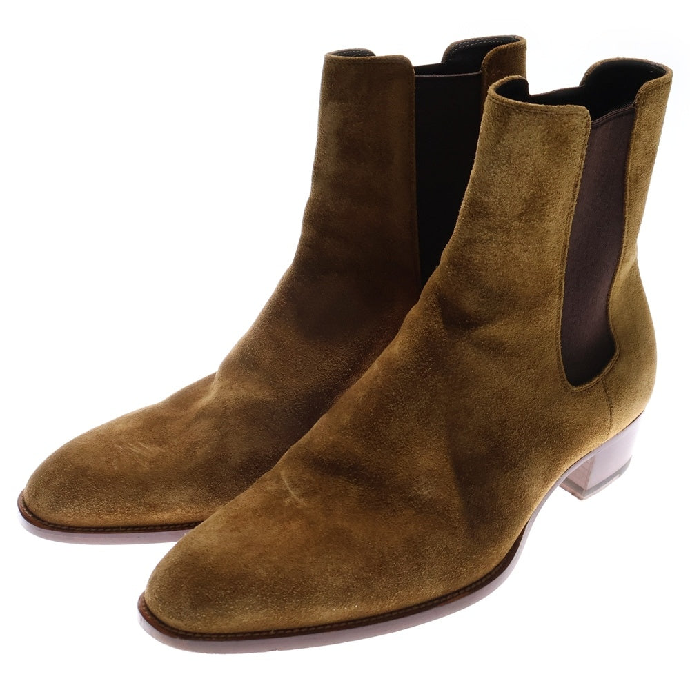 SAINT LAURENT PARIS(サンローランパリ) WYATT CHELSEA BOOT サイドチェルシーゴアブーツ シューズ ブラウン 634194