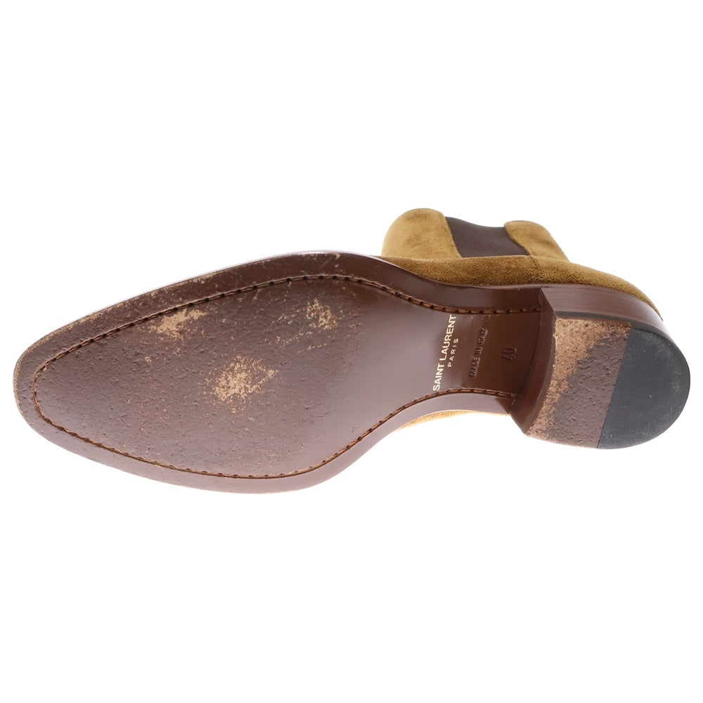 SAINT LAURENT PARIS(サンローランパリ) WYATT CHELSEA BOOT サイドチェルシーゴアブーツ シューズ ブラウン 634194