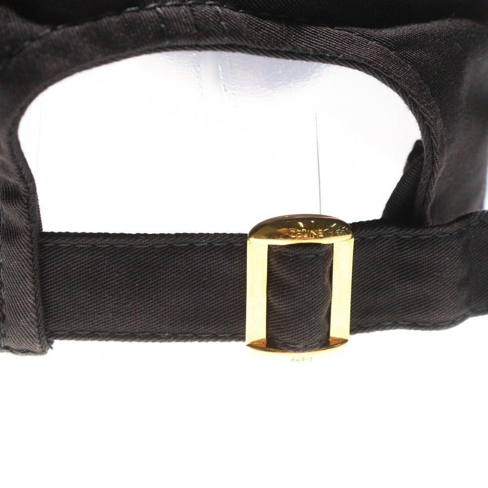 CELINE(セリーヌ) ベースボールキャップ 帽子 ブラック 2AUA1242N 38NO