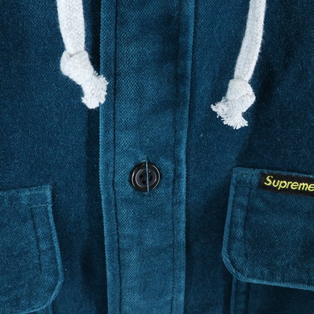 SUPREME(シュプリーム) 25AW Quilted Lined Hooded Velvet Shirt