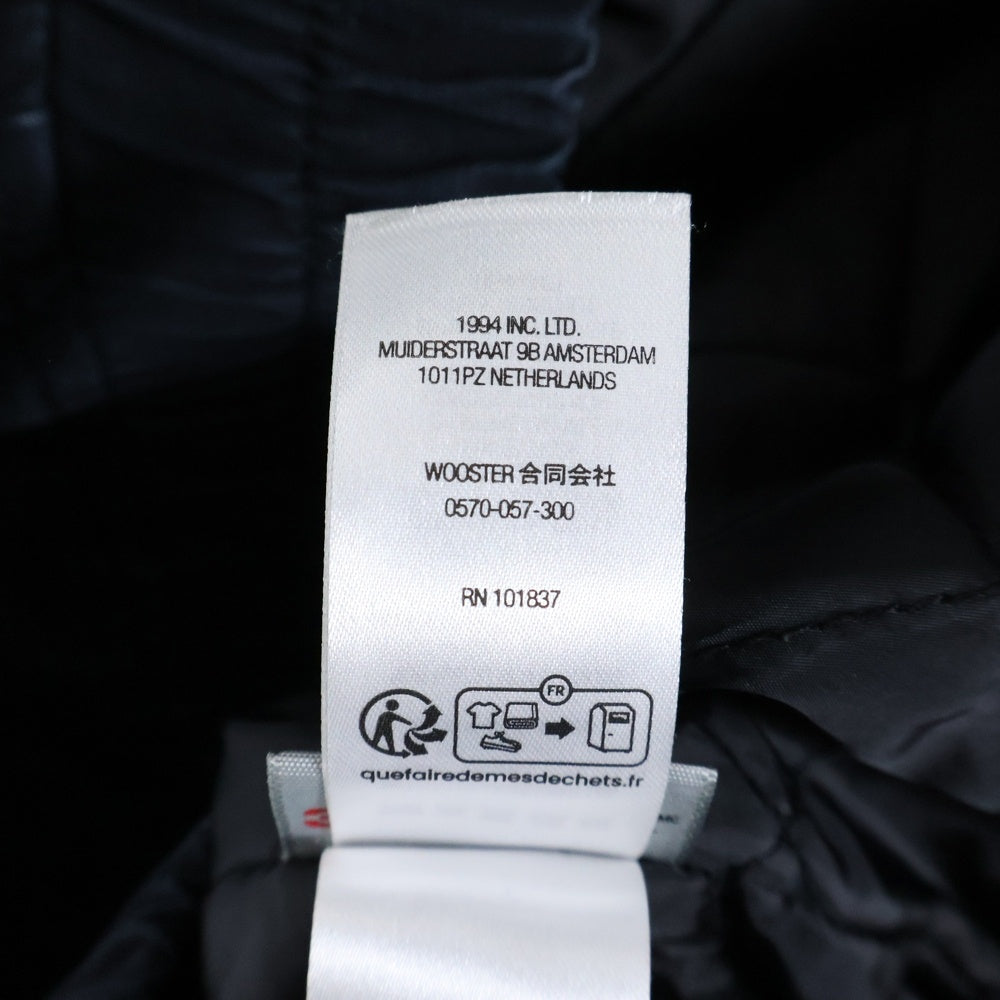 SUPREME(シュプリーム) 24AW Leather Collar Utility Jacket レザーカラー ユーティリティ ジップアップ ジャケット ブルゾン ブラック