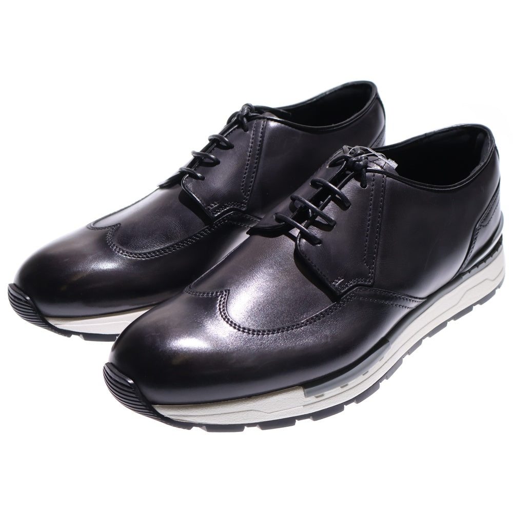 Berluti(ベルルッティ) ファスト トラック ダービー ヴェネチア カーフ レザー ローカットスニーカー シューズ ブラック
