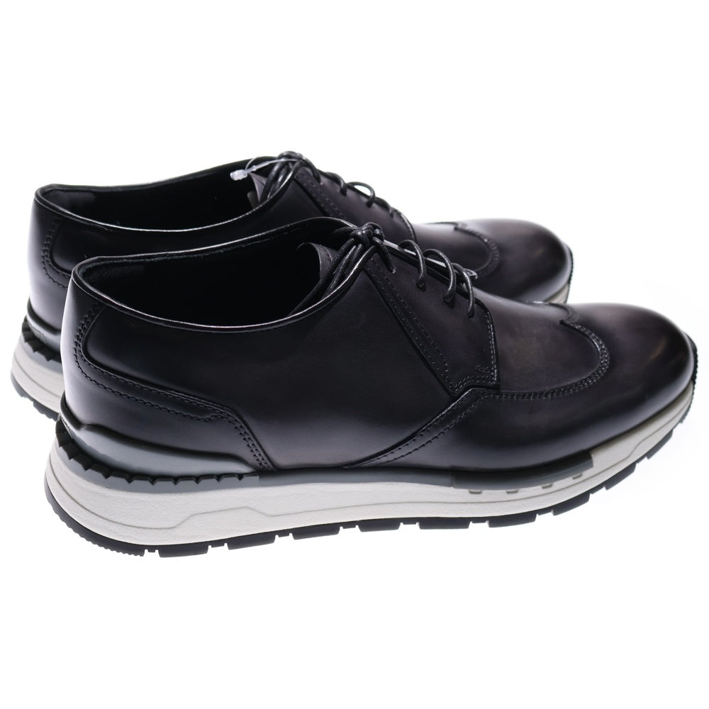 Berluti(ベルルッティ) ファスト トラック ダービー ヴェネチア カーフ レザー ローカットスニーカー シューズ ブラック
