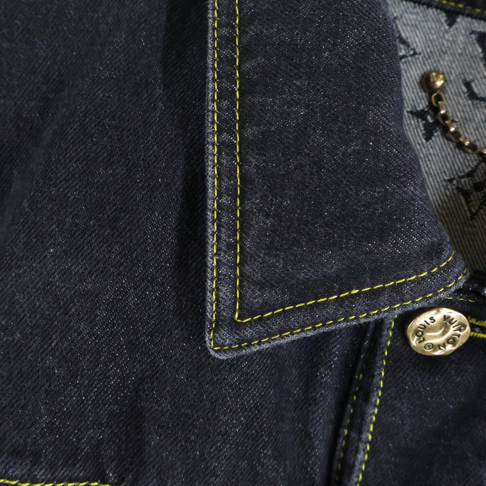 LOUIS VUITTON(ルイヴィトン) 22SS×NIGO MONOGRAM CRAZY DENIM JACKET モノグラム クレイジー ワークウエアデニムジャケット インディゴ RM221M UZD HMA20E