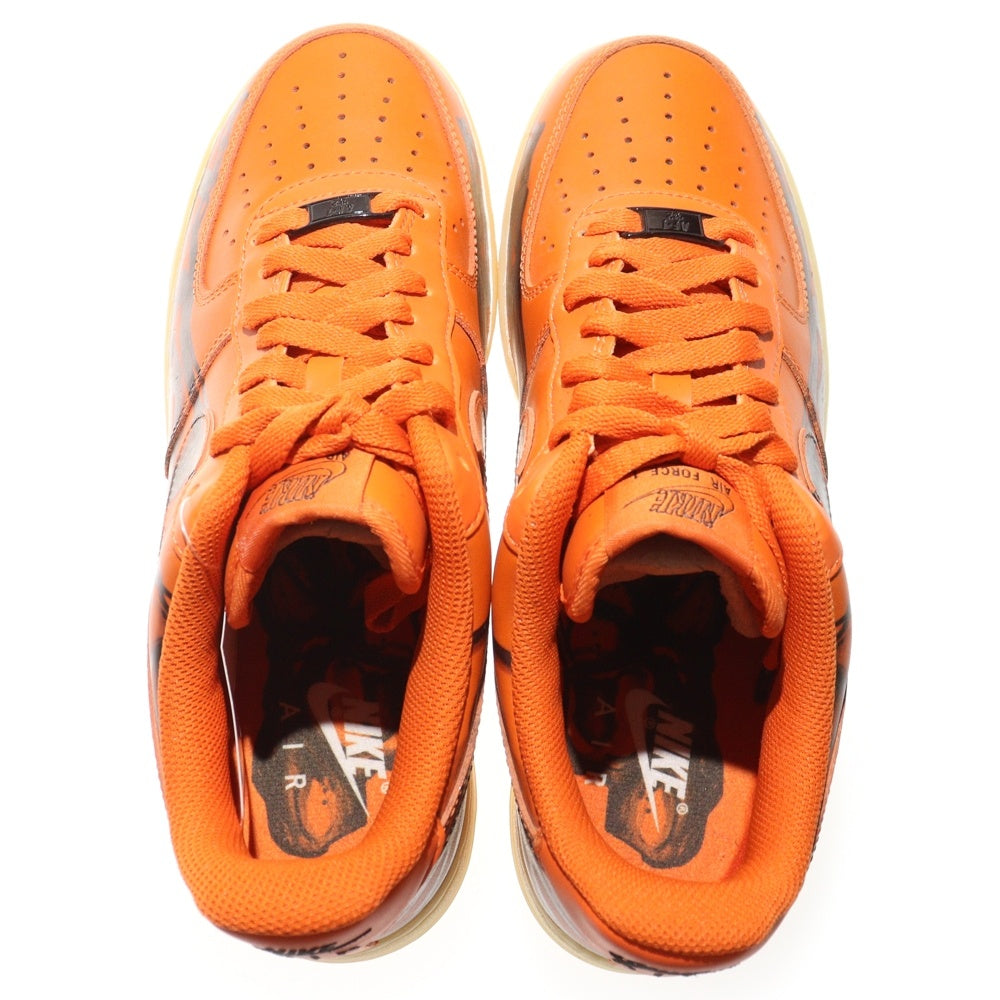 NIKE(ナイキ) AIR FORCE1 07 SKELTON QS エアフォース1 ローカットスニーカー スケルトン オレンジ US8/26cm CU8067-800