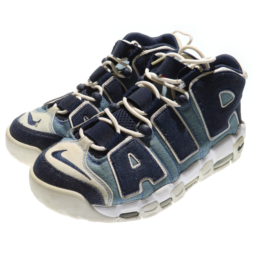 NIKE(ナイキ) AIR MORE UPTEMPO 96 DENIM エアモアアップテンポ デニム ローカットスニーカー インディゴ US8/26cm CJ6125-100
