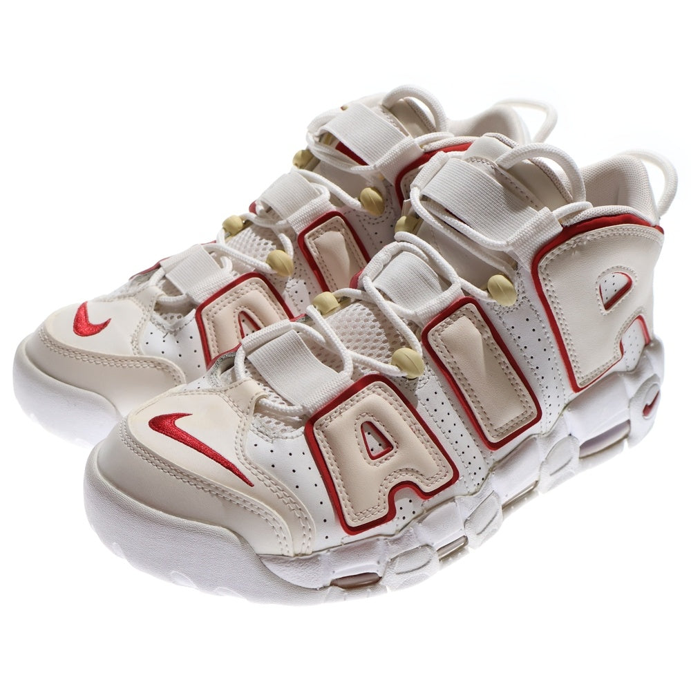 NIKE(ナイキ) AIR MORE UPTEMPO 96 921948-102 エアモアアップテンポ ハイカットスニーカー ホワイト/レッド US8/26cm