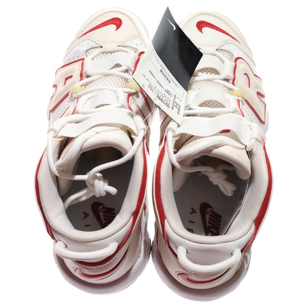 NIKE(ナイキ) AIR MORE UPTEMPO 96 921948-102 エアモアアップテンポ ハイカットスニーカー ホワイト/レッド US8/26cm