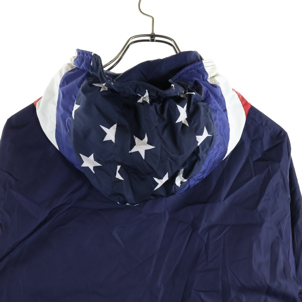 MONCLER(モンクレール) CAM GIUBBOTTO キャムジュボット トリコロールカラー フーデッドナイロンジャケット ネイビー E10914113685