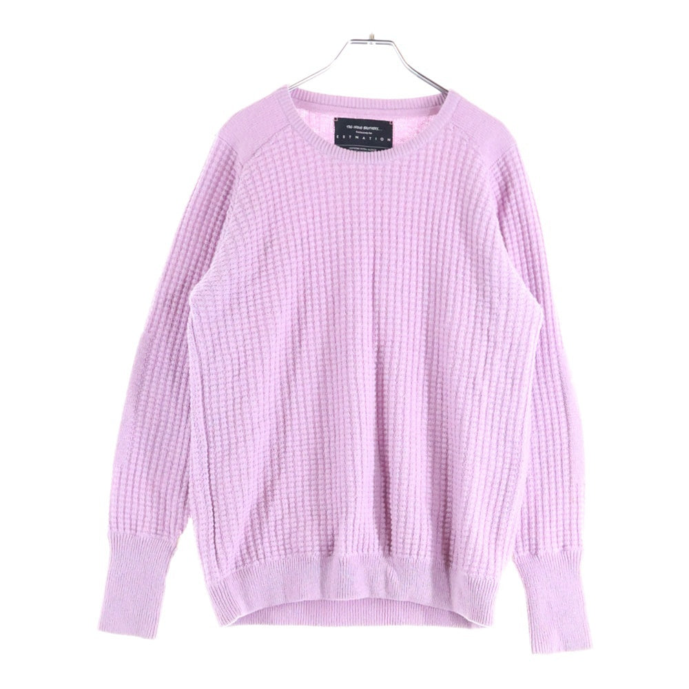 ESTNATION(エストネーション) ×THE INOUE BROTHERS イノウエブラザーズ アルパカ リブクルーネックセーター ピンク