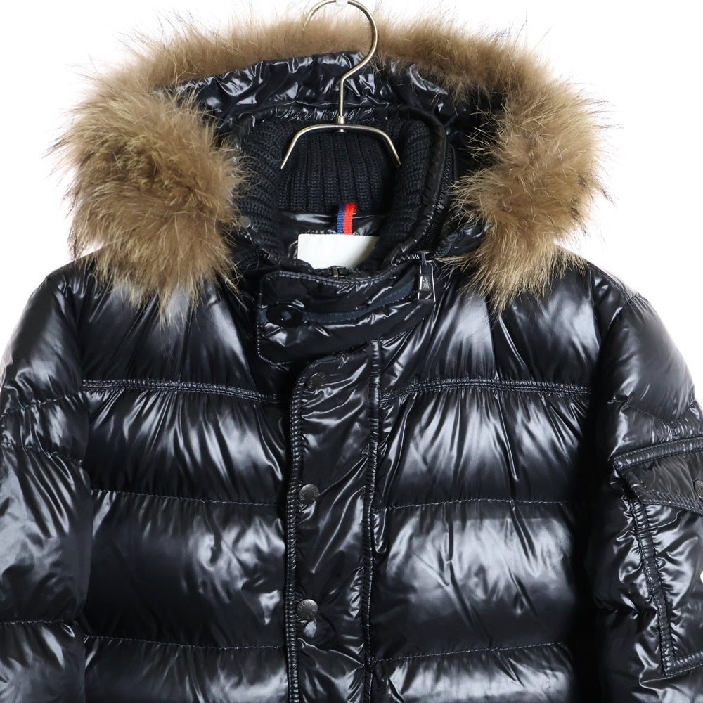 MONCLER(モンクレール) HUBERT ヒューベル ダウンジャケット リアルファー フード付き ブラック 220914193215