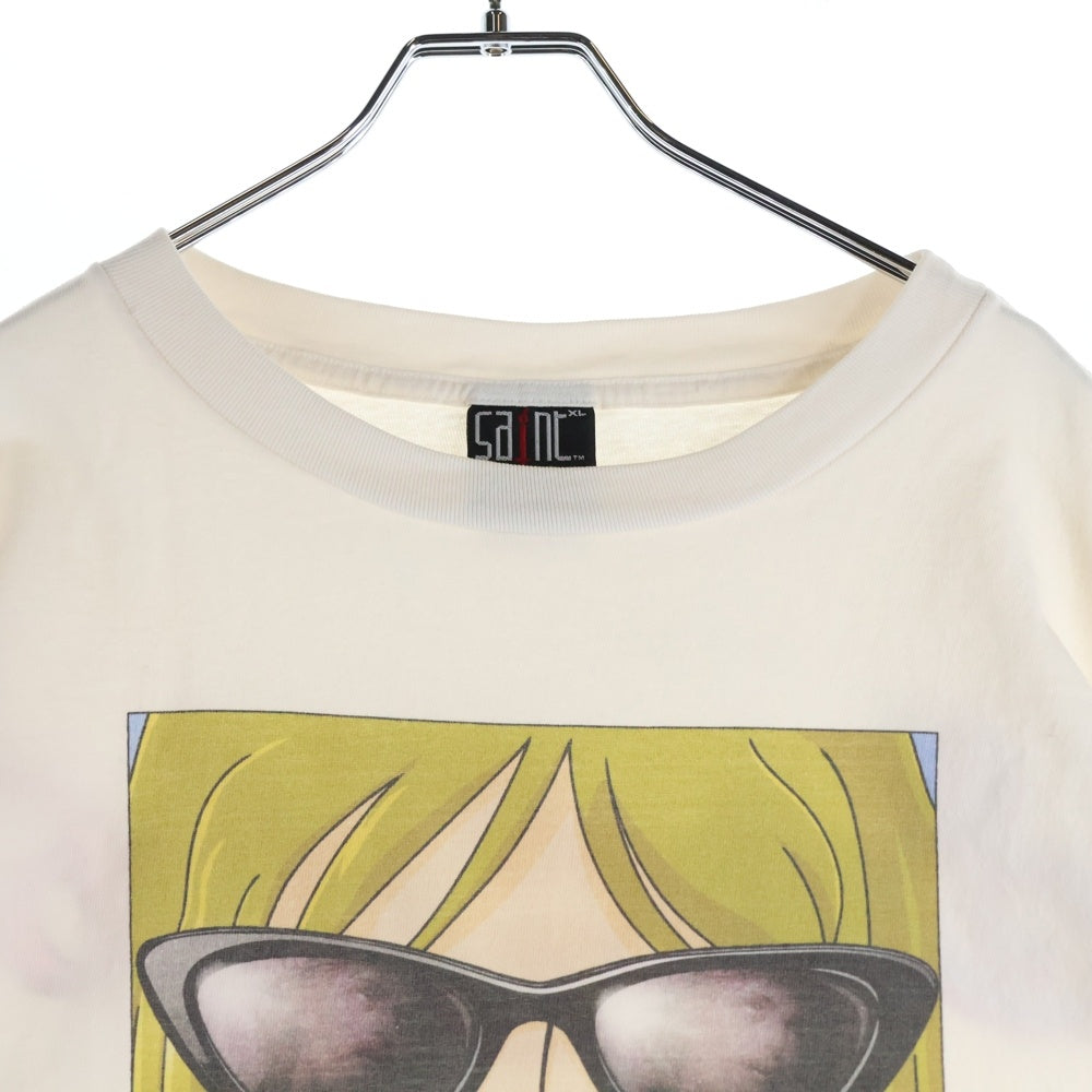 SAINT MICHAEL(セントマイケル) 23SS SUNGLASS SS TEE 半袖Tシャツ カットソー ホワイト SM-S23-0000-023