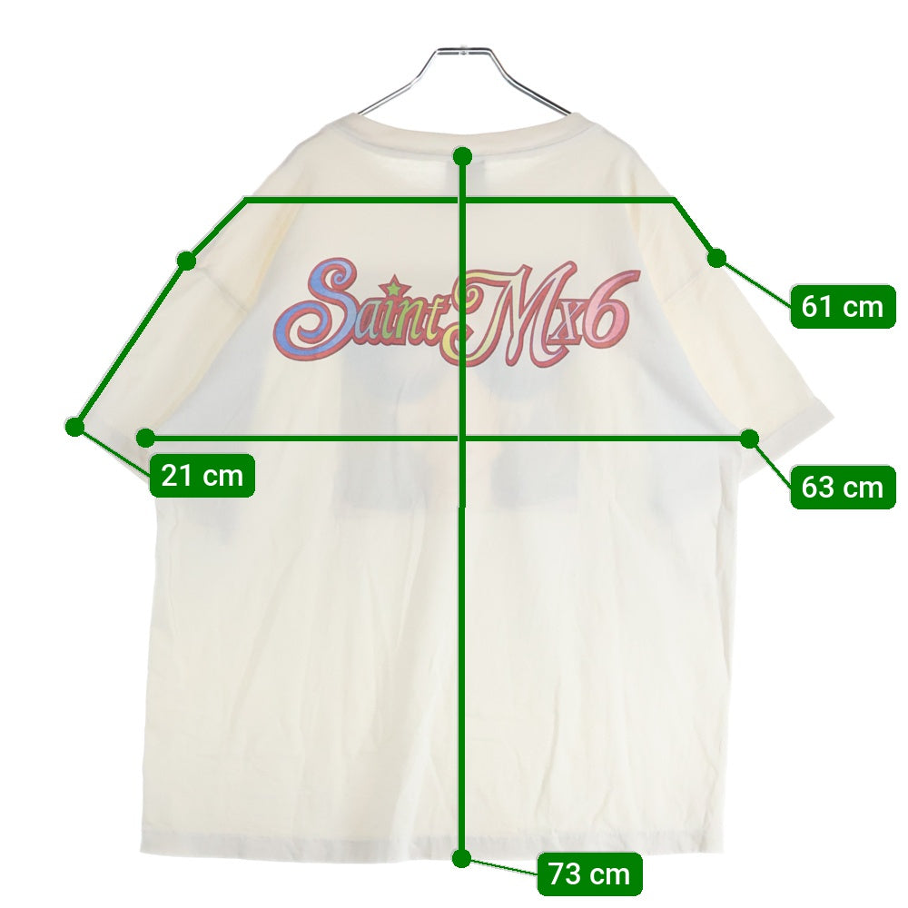 SAINT MICHAEL(セントマイケル) 23SS SUNGLASS SS TEE 半袖Tシャツ カットソー ホワイト SM-S23-0000-023