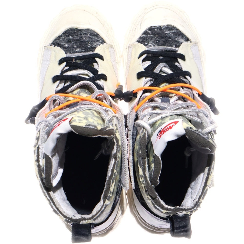 NIKE(ナイキ) ×READYMADE BLAZER MID CZ3589-100 レディメイド ブレーザー ミッドカットスニーカー ホワイト/ブラックUS9.5/27.5cm