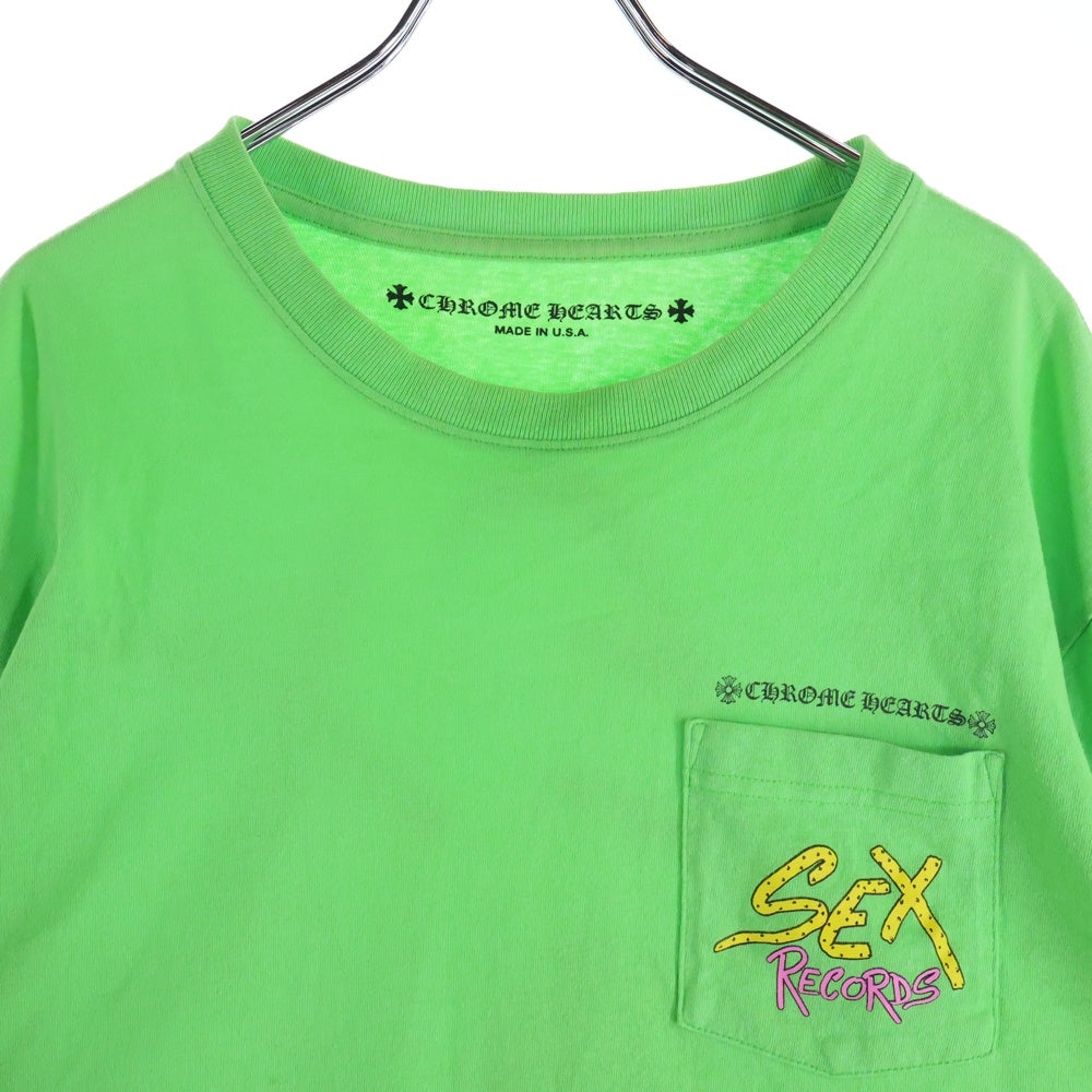 CHROME HEARTS(クロムハーツ) MATTY BOY PPO SEX RCD LS Tee マッティボーイ セックスレコード クルーネック 長袖Tシャツ カットソー グリーン