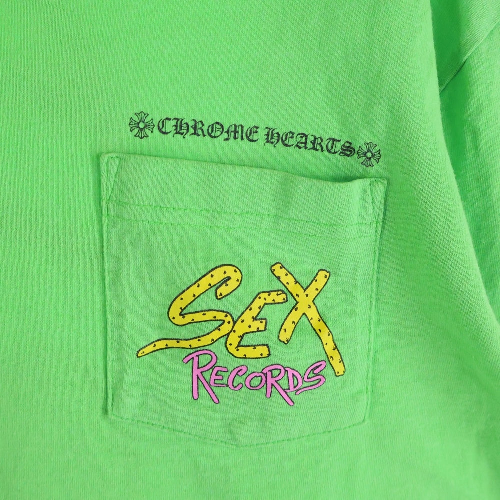 CHROME HEARTS(クロムハーツ) MATTY BOY PPO SEX RCD LS Tee マッティボーイ セックスレコード クルーネック 長袖Tシャツ カットソー グリーン
