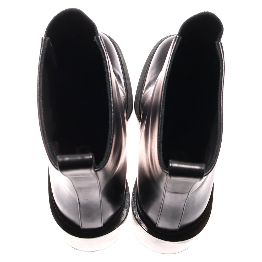 JIL SANDER(ジルサンダー) フロントゴア レザーブーツ レディース ブラック