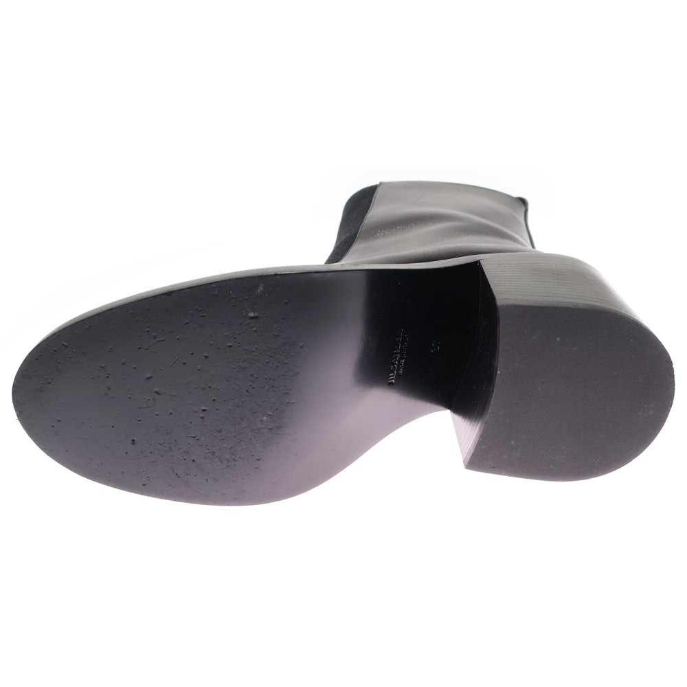 JIL SANDER(ジルサンダー) フロントゴア レザーブーツ レディース ブラック