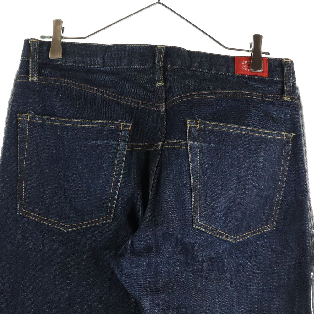 UNDERCOVER ISM(アンダーカバーイズム) 08AW FOR REBELS A summer madness期 サイドフリンジ付き セルヴィッチ デニムパンツ インディゴ A4521