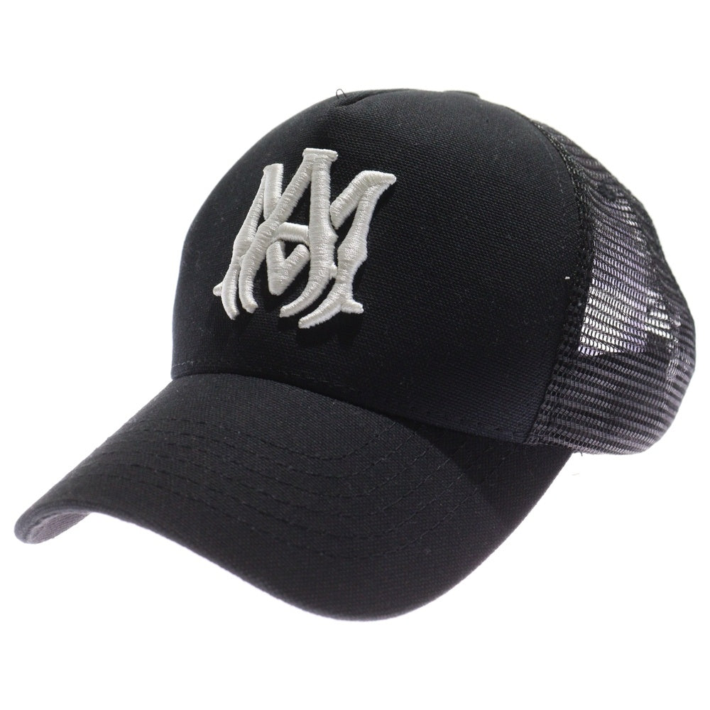 AMIRI(アミリ) MA LOGO TRUCKER HAT ロゴ刺繍 メッシュキャップ ブラック