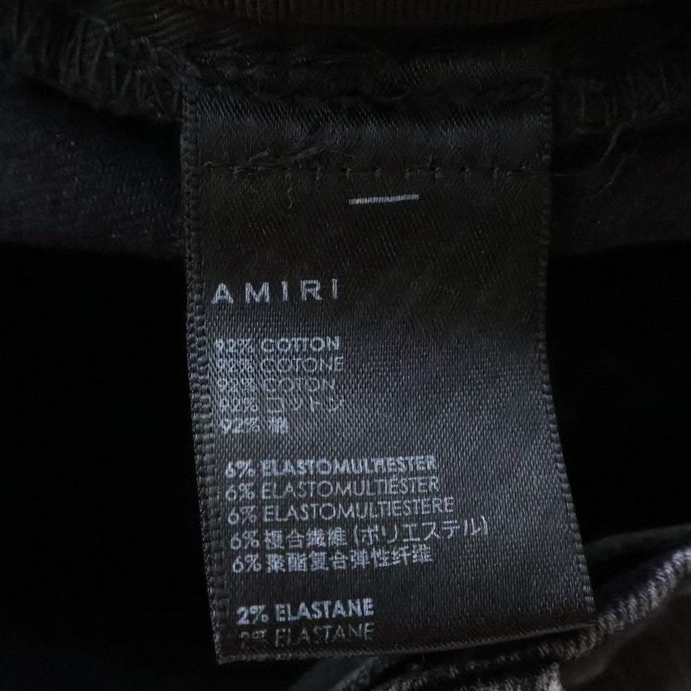 AMIRI(アミリ) STACK FLAIR JEAN スタックフレアジーンズ フレアデニムパンツ ブラック