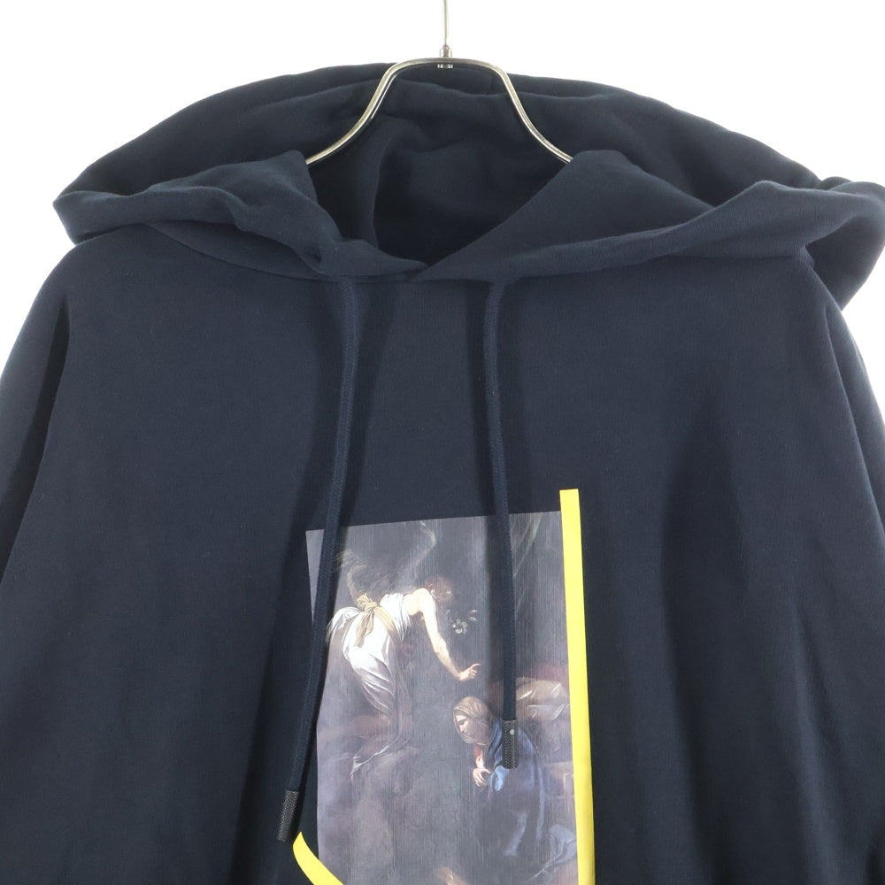 OFF-WHITE(オフホワイト) フロントバックプリント プルオーバーフーディーパーカー ブラック OMBB009G19003015