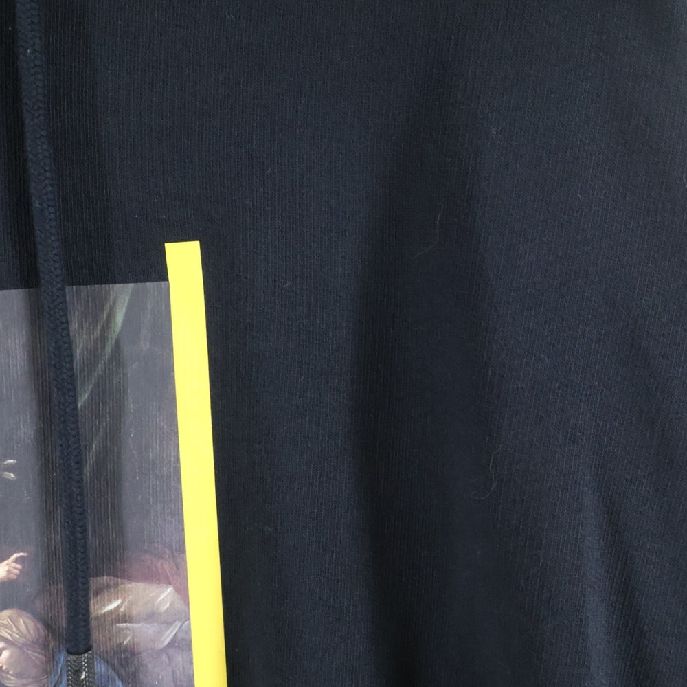 OFF-WHITE(オフホワイト) フロントバックプリント プルオーバーフーディーパーカー ブラック OMBB009G19003015