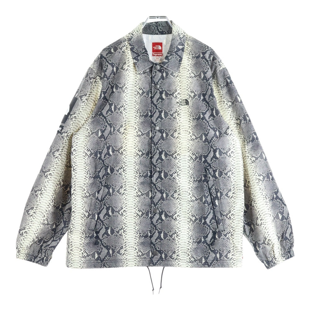 SUPREME(シュプリーム) 18SS ×THE NORTH FACE Coaches Jacket コーチジャケット パイソン ヘビ柄 グレー NP118031