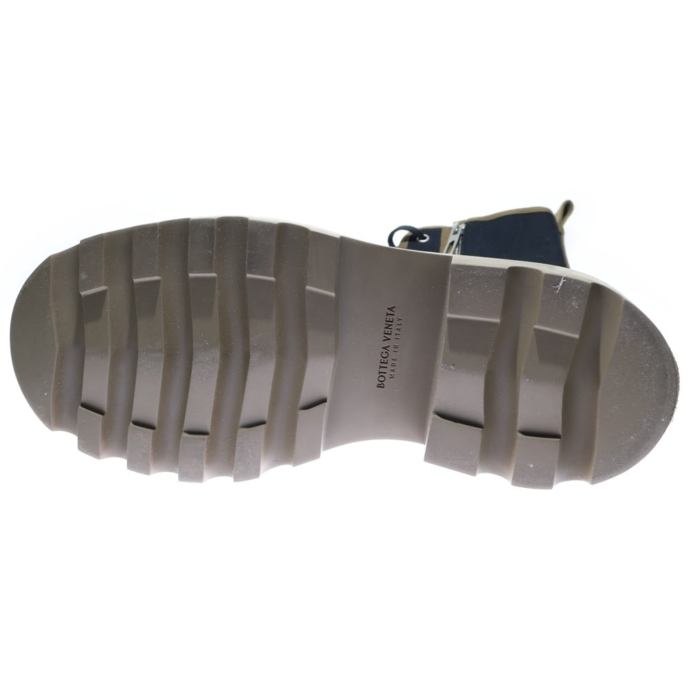 BOTTEGA VENETA(ボッテガヴェネタ) 23SS ラバー レースアップ ブーツ 730234 ブラック/ブラウン