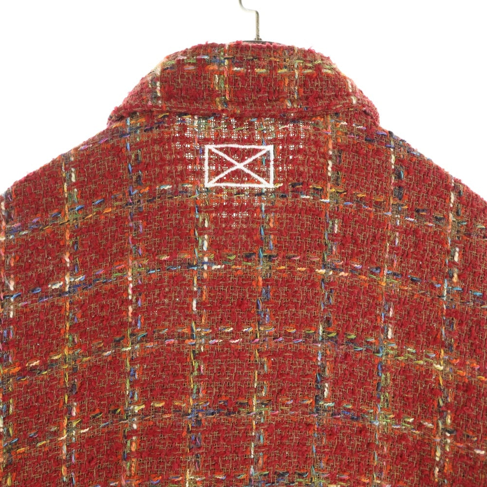 MLVINCE(メルヴィンス) ツイード フランネル 長袖シャツ ジャケット レッド