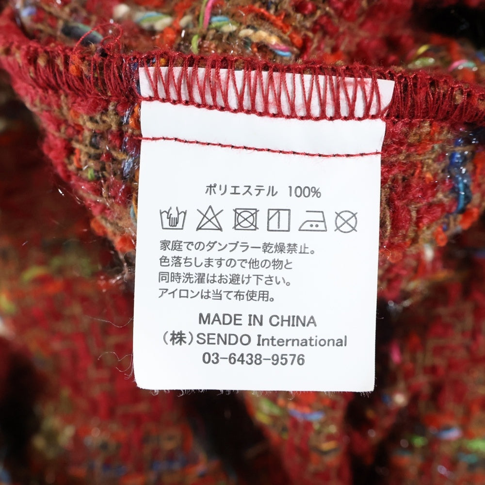 MLVINCE(メルヴィンス) ツイード フランネル 長袖シャツ ジャケット レッド