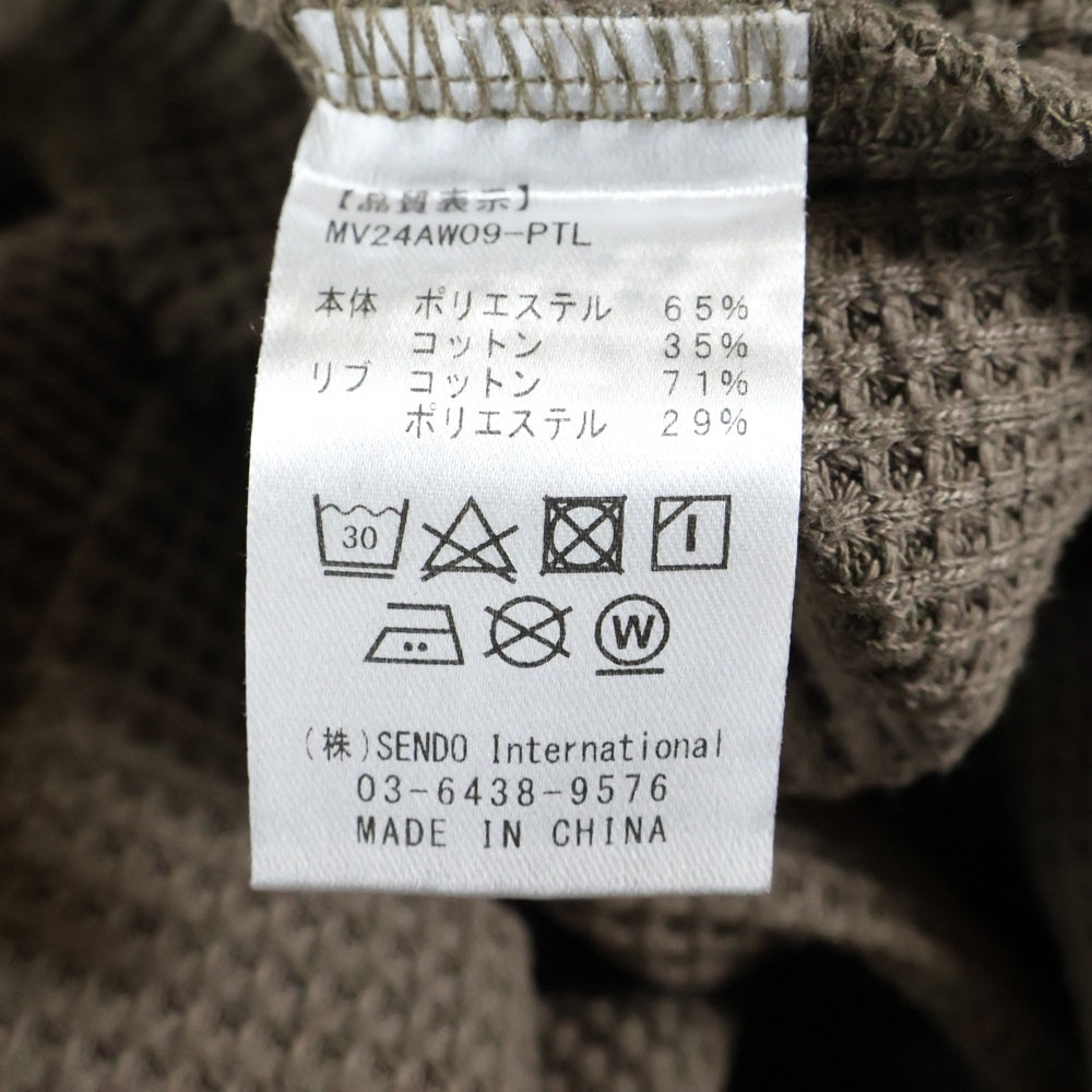 MLVINCE(メルヴィンス) HEAVYWEIGHT THERMAL L/S ヘビーウエイト 長袖サーマルシャツ ベージュ